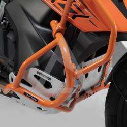 Defensas Naranjas KTM 890 Adventure - R SW-Motech detalle1