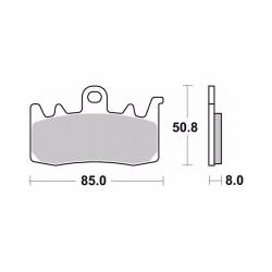 Pastillas delanteras Brembo Ducati Multistrada 1200 15-17 medidas
