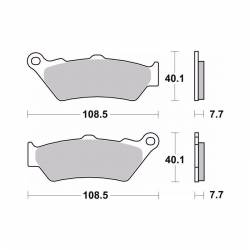 Pastillas delanteras Brembo CF Moto 650 MT medidas