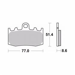 Pastillas delanteras Brembo BMW R1200GS Adv 06-09 MEDIDAS