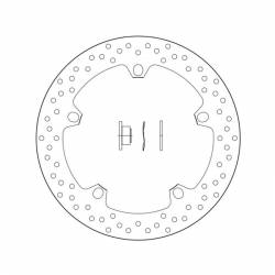 Disco de freno flotante serie oro Brembo BMW R1200GS LC - Adv 13-18 Esquema