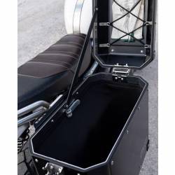 Maletas laterales UN1T Atlas 40+34L plata Ducati DesertX detalle4