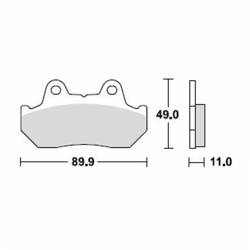 Pastillas Traseras TRW Honda XL600V Transalp 87-90 medidas