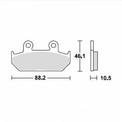 Pastillas Delanteras TRW Honda XL600V Transalp 91-93 medidas