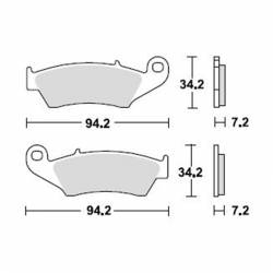 Pastillas Delanteras TRW Honda XL700V Transalp medidas