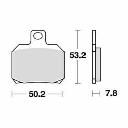 Pastillas Traseras TRW Ducati Multistrada 1100 - S medidas