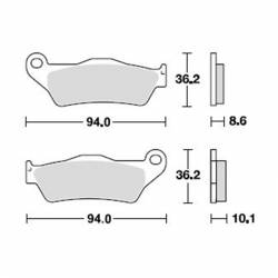 Pastillas Traseras TRW BMW S 1000 XR medidas