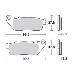 Pastillas Traseras TRW Honda VFR 800 X CrossRunner medidas