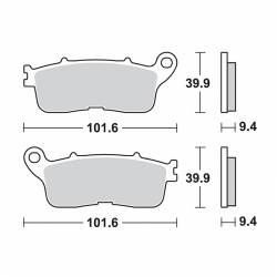 Pastillas Traseras TRW Honda VFR 1200 X CrossTourer medidas