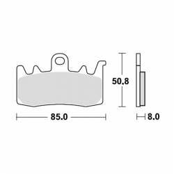 Pastillas Delanteras TRW Ducati Multistrada 1200 Enduro medidas
