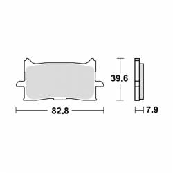 Pastillas Delanteras TRW Honda NT 1100 medidas