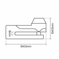Candado de Disco Titan Oxford esquema