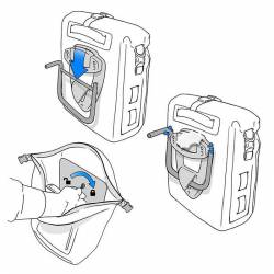 Bolsa lateral UN1T Khali 20L Derecha BMW R1200 GS y Adv 04-12 detalle4