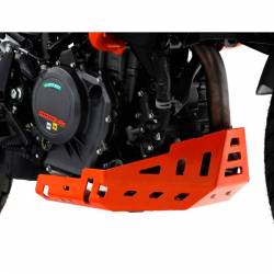 Cubrecarter Aluminio Crosspro KTM 890 Adventure 19-22 naranja