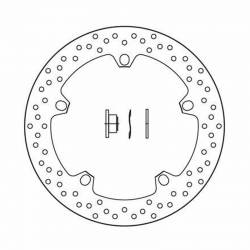 Disco de freno serie oro Brembo BMW R1200 GS Adv 08-12 esquema