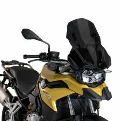 Cúpula Regulable Puig BMW F850GS y Adventure (Sport OEM) Ahumado Oscuro posición baja
