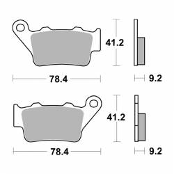 Pastillas Traseras SX Brembo Triumph Tiger 900 GT y Rally medidas