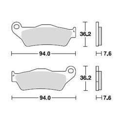 Pastillas Traseras TRW CFMoto 800 MT-X 25- medidas
