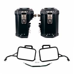 Maletas laterales UN1T Atlas 39+32L negro Aprilia Tuareg 660