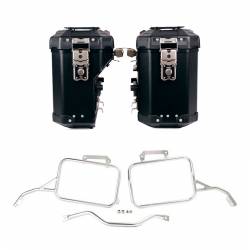 Maletas laterales UN1T Atlas 39+32L plata Aprilia Tuareg 660