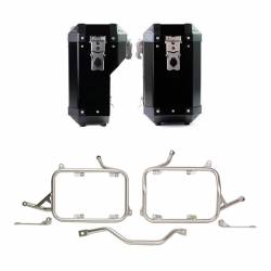 Maletas laterales UN1T Atlas 39+32L plata BMW R 1300 GS