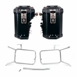 Maletas laterales UN1T Atlas 39+32L plata BMW R NineT Urban GS