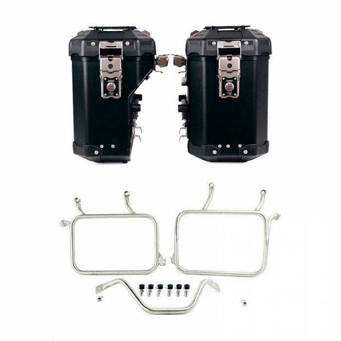 Maletas laterales UN1T Atlas 39+32L plata Ducati DesertX