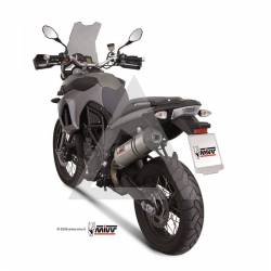 Escape MIVV Oval Titanio BMW F 800 GS trasera