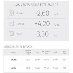 Escape MIVV Oval Titanio BMW R 1150 GS / GS Adv datos Escape MIVV Oval Titanio BMW R 1150 GS / GS Adv datos