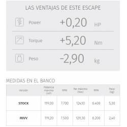 Escape MIVV Oval Titanio BMW R 1250 GS / GS ADV datos