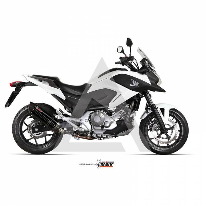 Escape MIVV Suono Black Inox Nero Honda NC700X 12-14