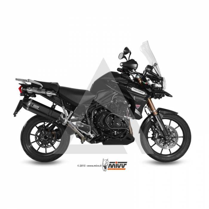 Escape MIVV Speed Edge Black Inox Nero Triumph Explorer 1200