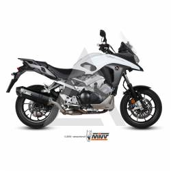 Escape MIVV Speed Edge Black Inox Nero Honda Crossrunner 2015-20