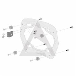 Maletas Laterales TRAX ADV Negro 45/37 Honda CRF1000L 15-17 SW-Motech