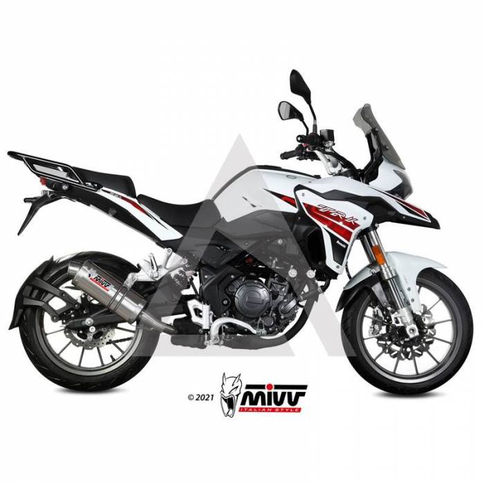 Escape MIVV Oval Inox Benelli TRK 251 Escape MIVV Oval Inox Benelli TRK 251
