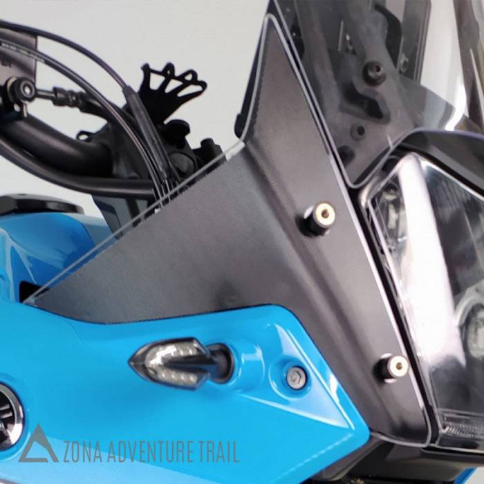 Kit Adhesivo Frontal Uniracing Yamaha Tenere 700 Rally Negro-Transparente